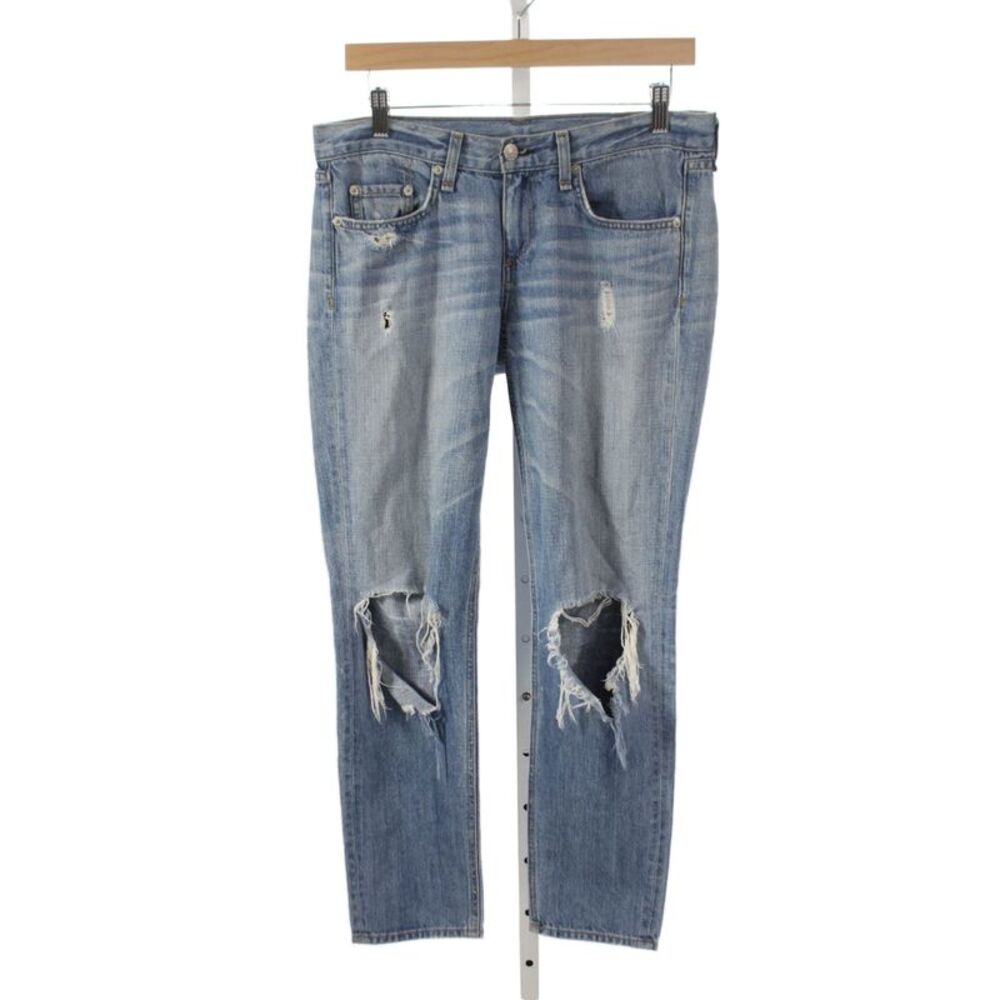 Rag & Bone Womens Boyfriend Jeans Blue 26in Inseam Size 25
